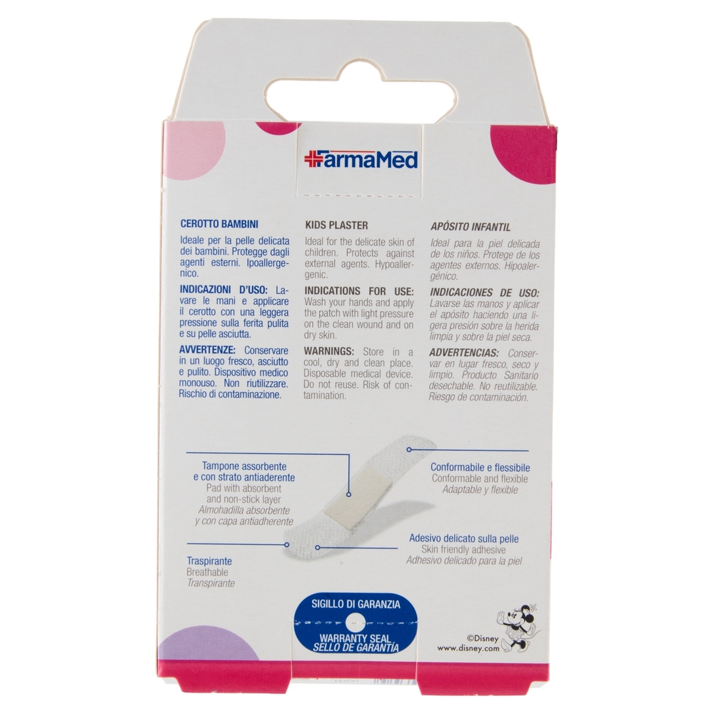 FarmaMed Kids Disney Junior Minnie Cerotto Bambini 16 pz